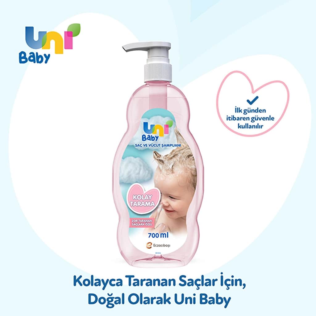 Uni Baby Easy Combing Hair And Body Shampoo 700 ml - 4