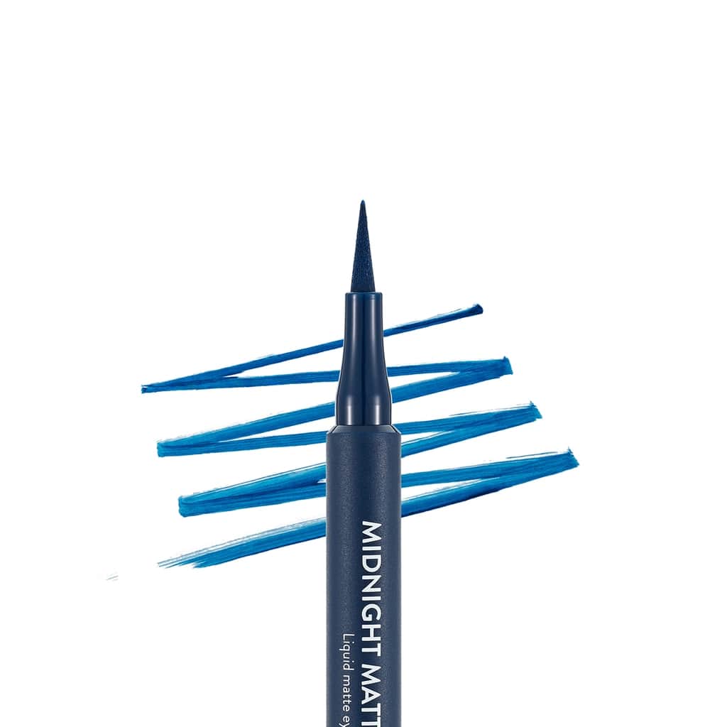 Flormar Midnight Matte Navy Blue Eyeliner Pencil - Long-Lasting - 3