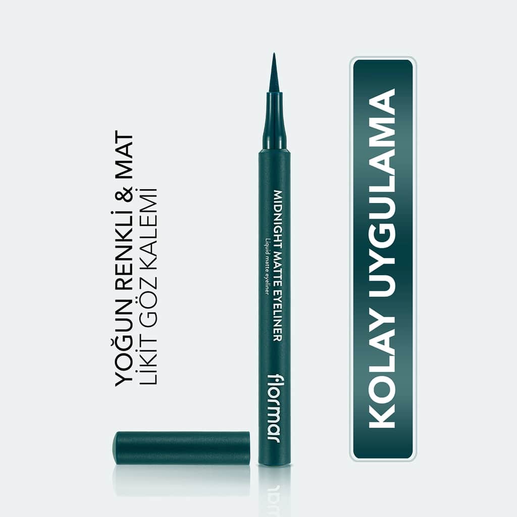 Flormar Midnight Matte Eyeliner 04 green - 1