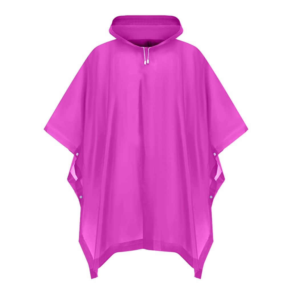 Eklips Compact Waterproof Poncho Raincoat - Pink - 1