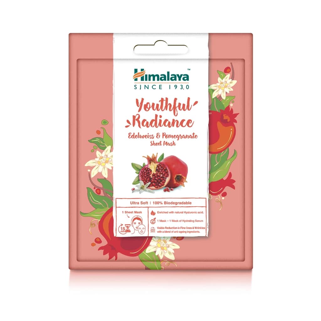 Himalaya Anti-aging Edelweiss & Pomegranate Sheet Mask 30 ml - 1