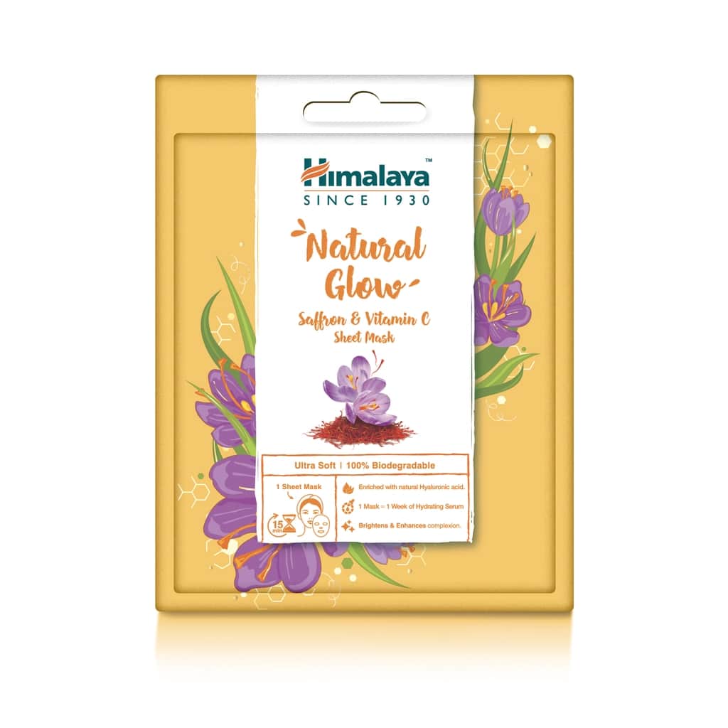 Himalaya Brightening Saffron & Vitamin C Sheet Mask 30 ml - 1
