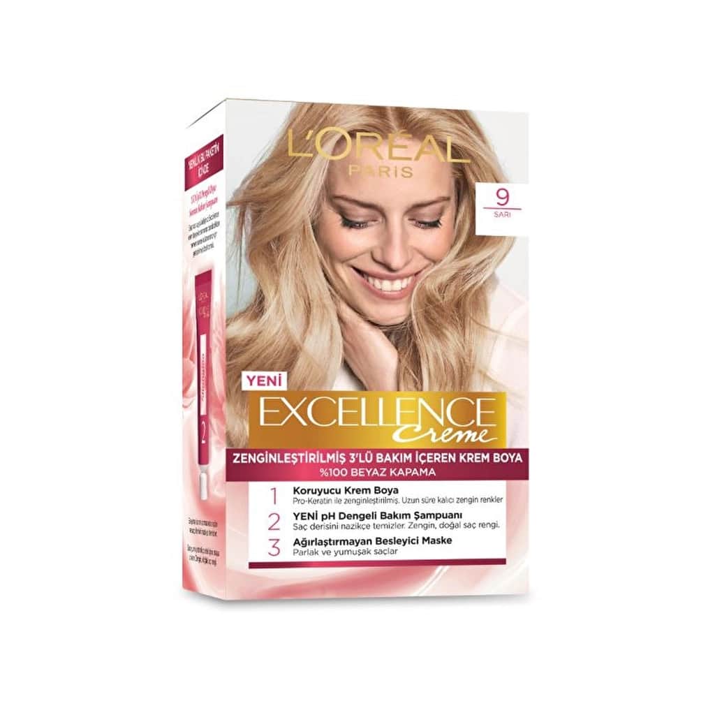 L'Oréal Paris Excellence Creme Hair Dye - 9 blonde - 1