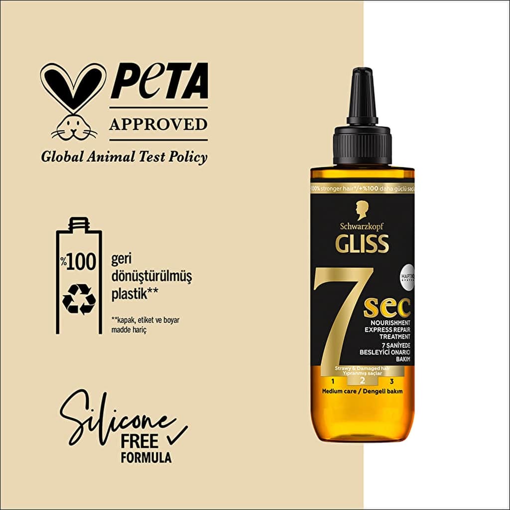 Gliss 7 sec - 7 seconds Express Nourishing Liquid Cream 200 ml - 5