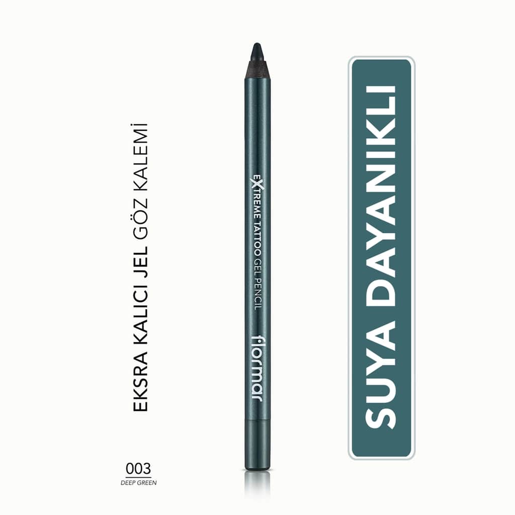 Flormar Extreme Tattoo Extra Permanent Matte Gel Eyeliner 003 Deep Green - 1