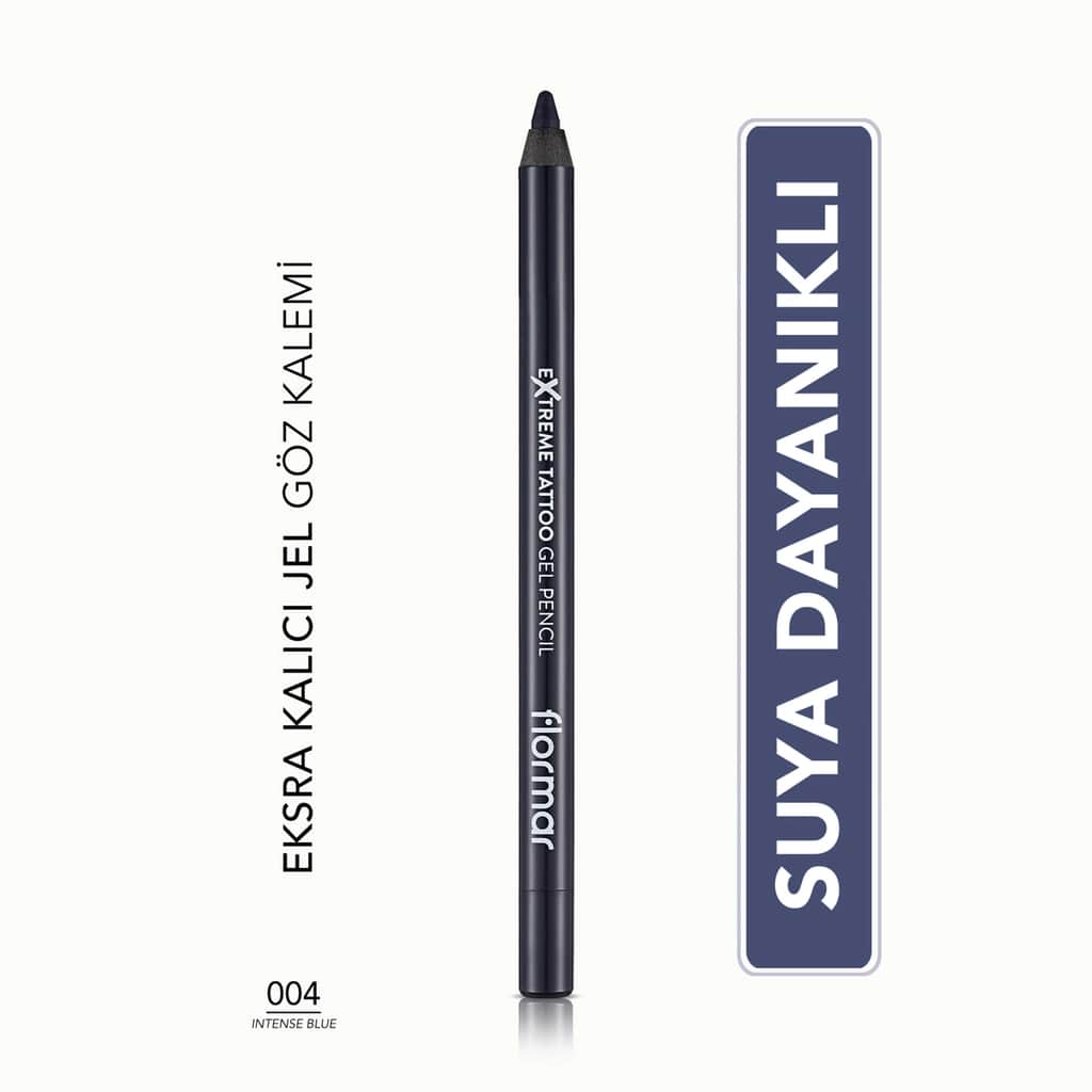 Flormar Extreme Tattoo Waterproof Gel Eyeliner - Intense Blue - 1