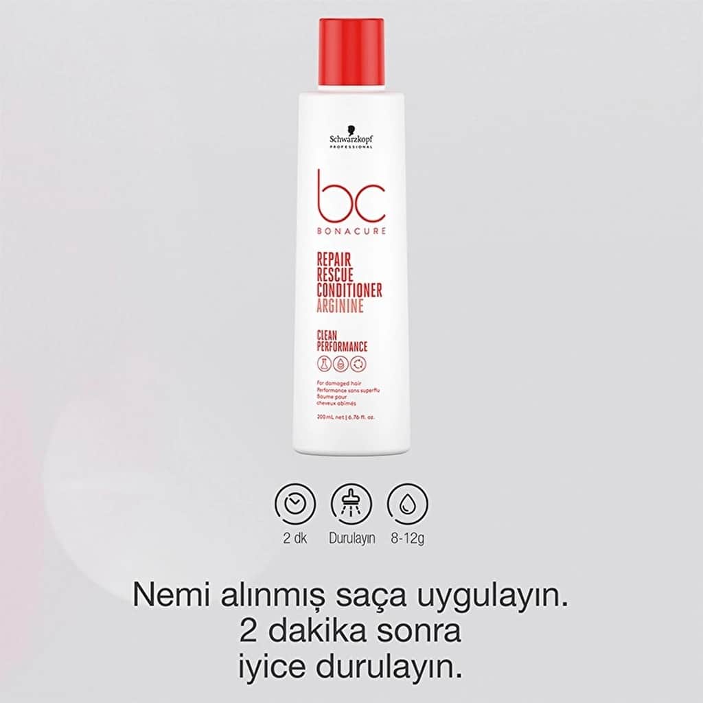 Bonacure Clean Repair Vegan Conditioner for Damaged Hair 200ml - 4