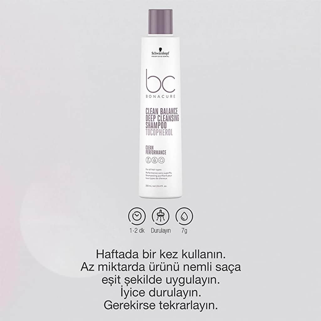 Bonacure Vegan Deep Cleansing Shampoo for All Hair Types 250ml - 4