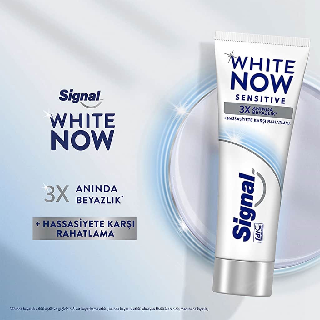 Signal White Now Sensitive Instant Whitening Anti-stain Toothpaste 75 ml - 3