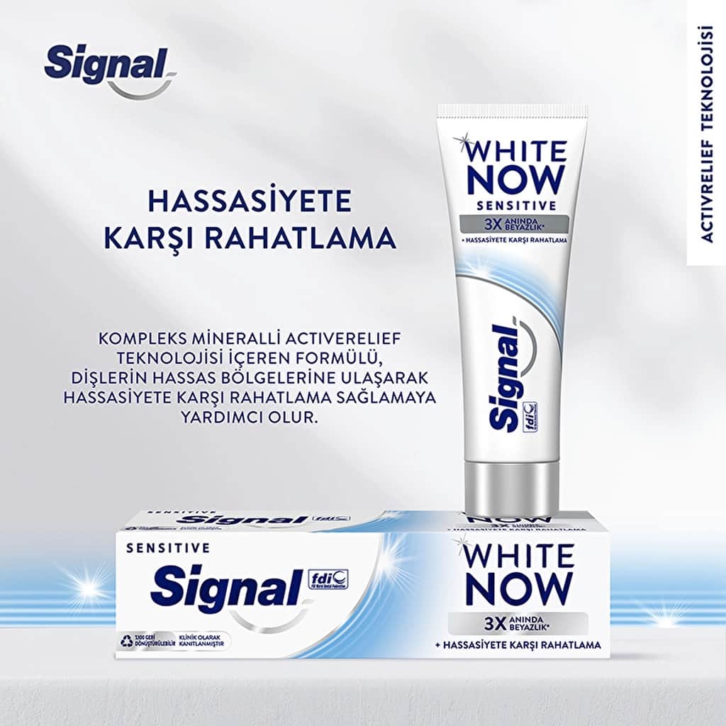 Signal White Now Sensitive Instant Whitening Anti-stain Toothpaste 75 ml - 4