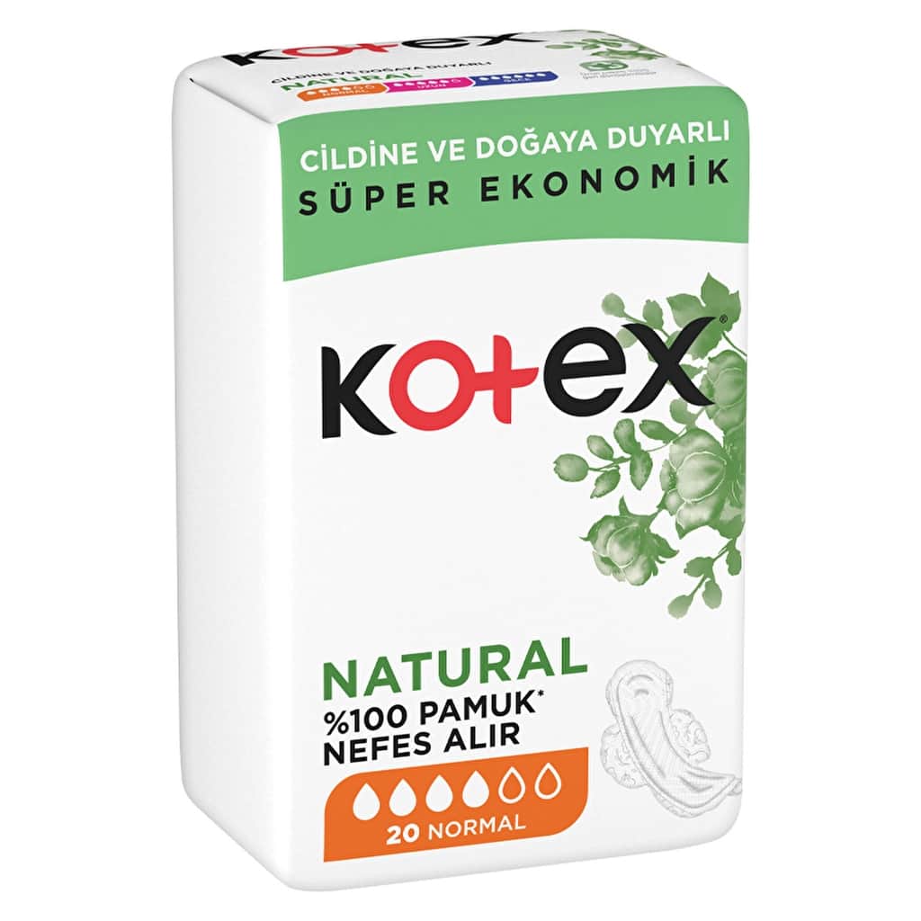 Kotex Natural Ultra Quadro Normal Hygienic Pads 20 pcs - 1