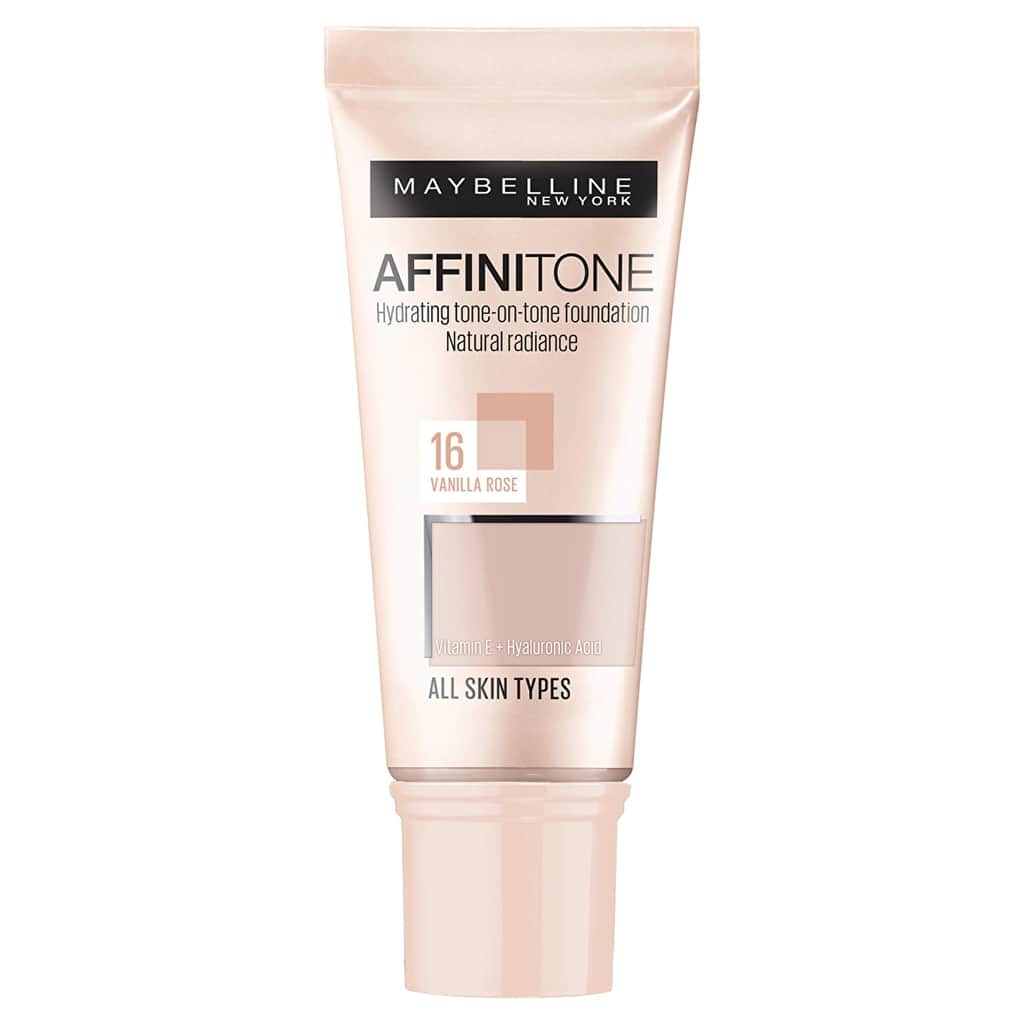 Maybelline New York Affinitone Foundation 16 vanilla Rose - 1