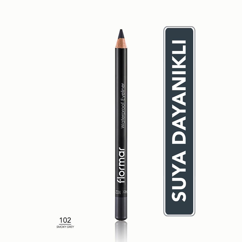 Flormar Waterproof Eyeliner 102 smoky Gray - 1