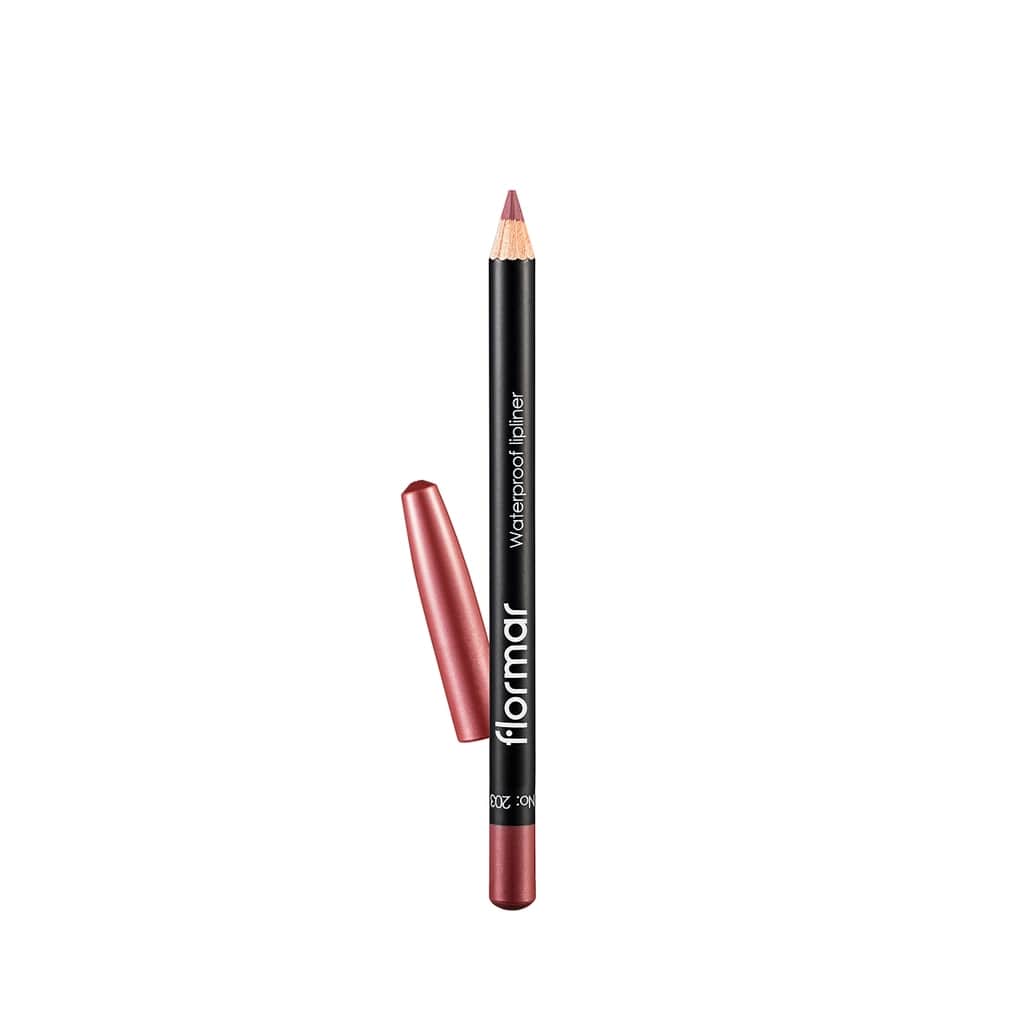 Flormar Waterproof And Intensely Pigmented Matte Lip Pencil 203 subdued Pink - 2