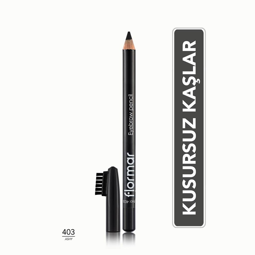 Flormar Soft Tip And Blending Brush Eyebrow Pencil 403 ashy - 1