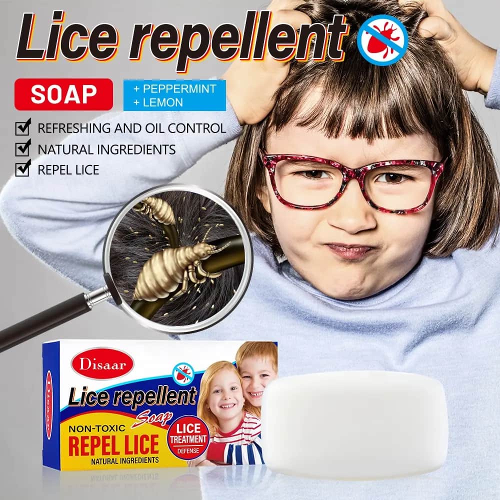 Lemon and Mint Anti-Lice Soap by Daisar, 100 grams - 2