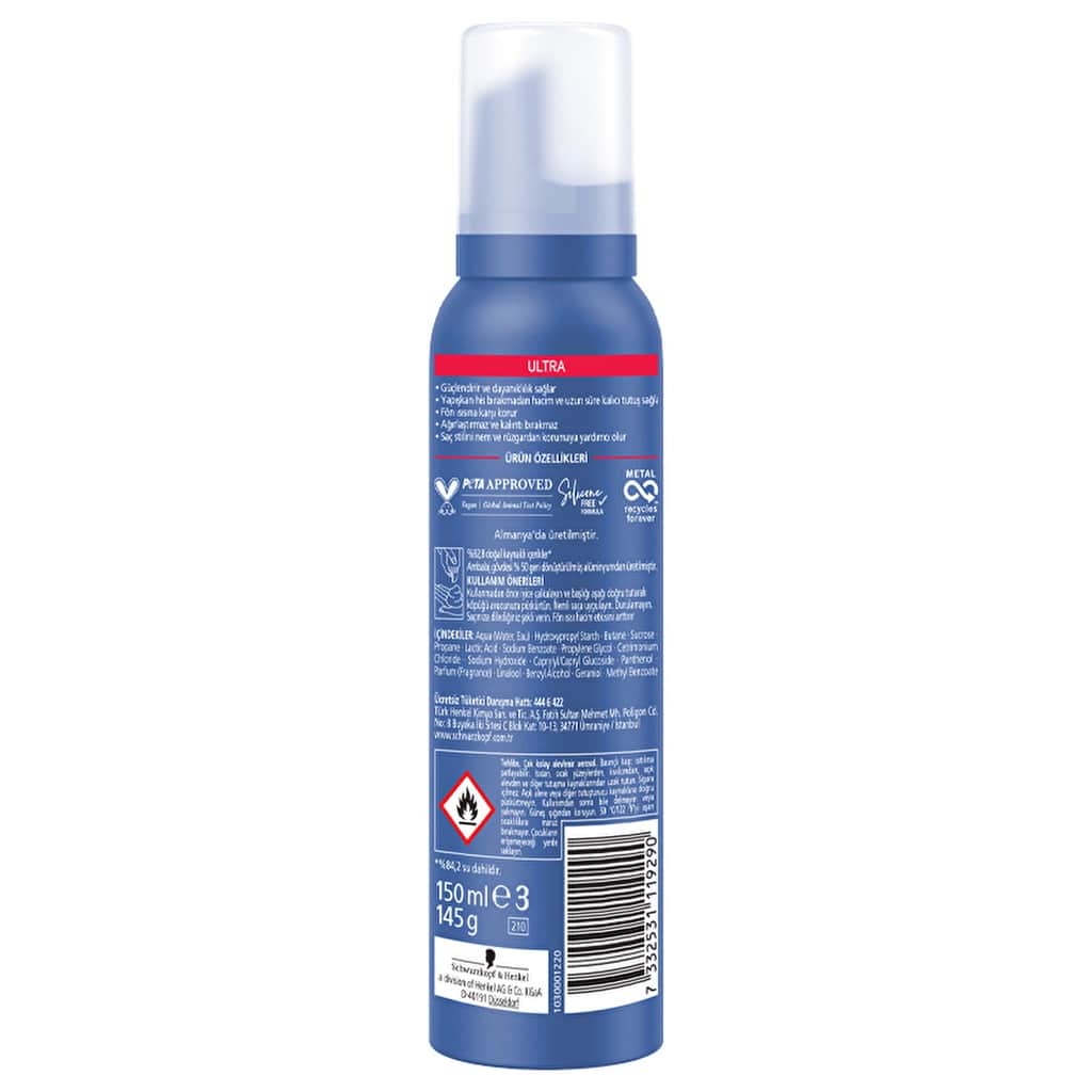 Taft Ultra Hair Mousse 150 ml - 6