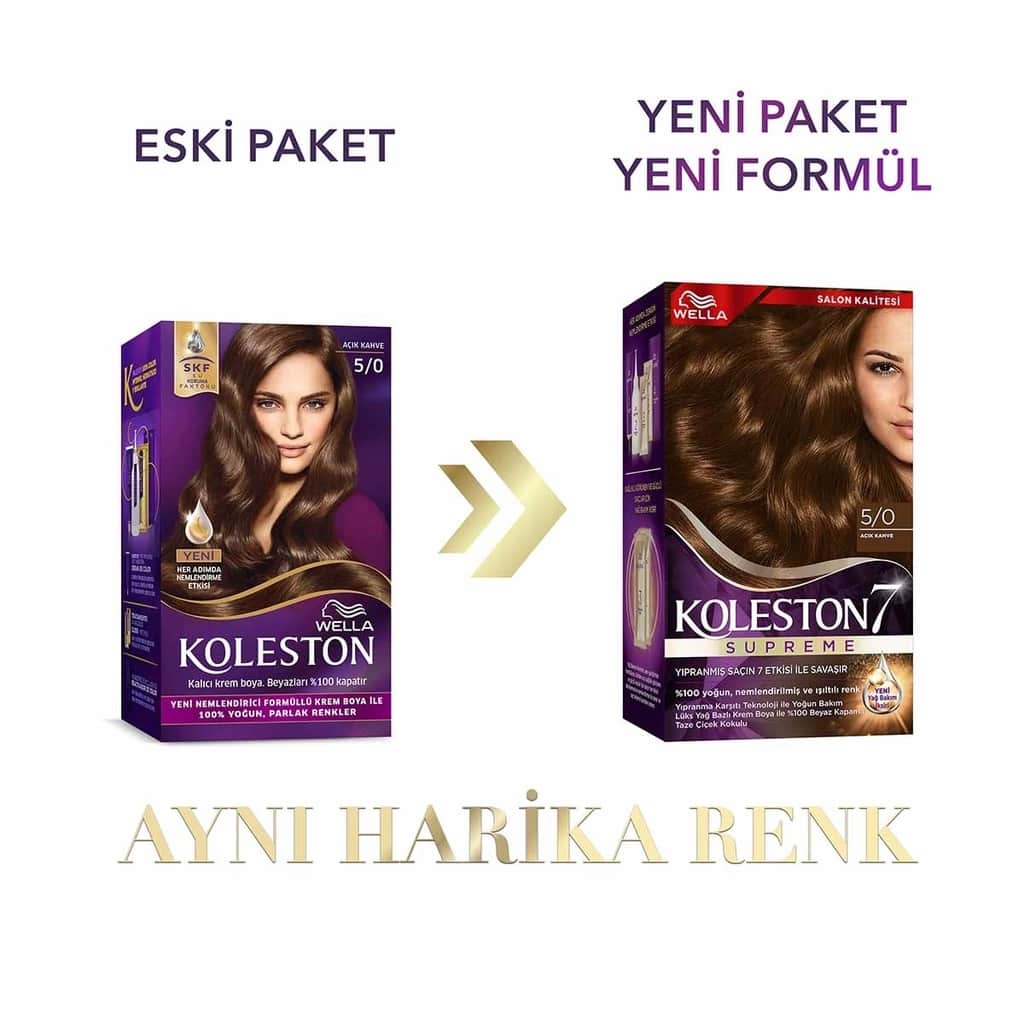 Wella Koleston Supreme Hair Dye 5/0 light Brown - 3