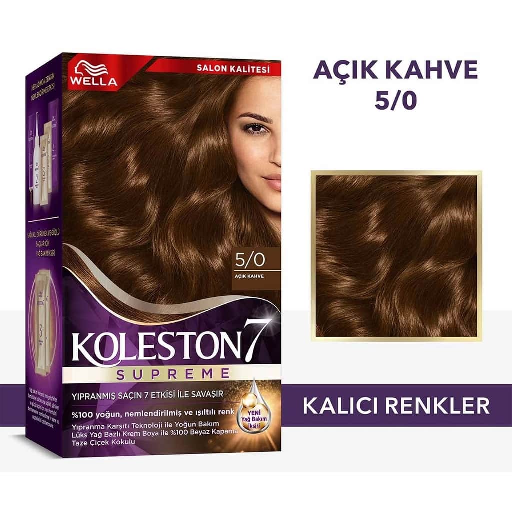 Wella Koleston Supreme Hair Dye 5/0 light Brown - 1