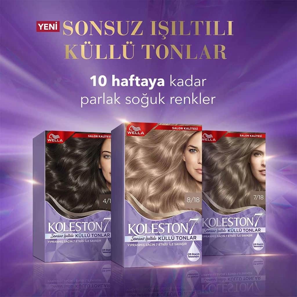 Wella Koleston Supreme Hair Dye 7/1 ash Blonde (infinite Shining Ash Tones) - 5