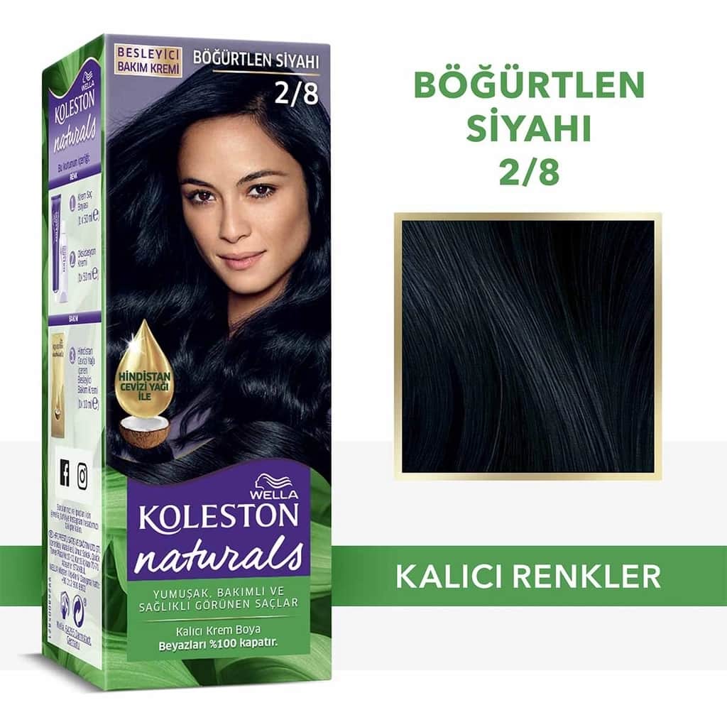 Wella Koleston Naturals Hair Dye 2/8 black Berry - 1