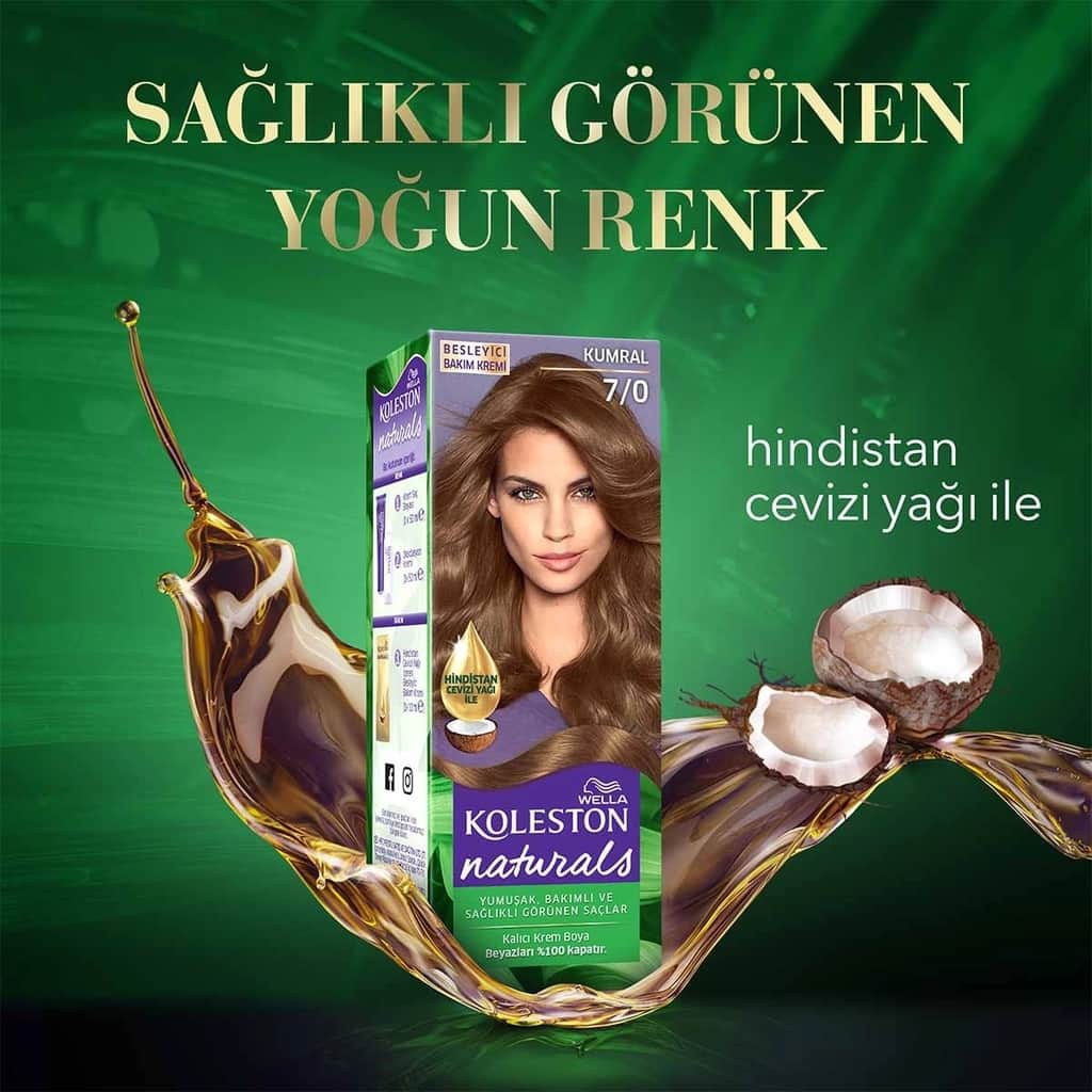 Wella Koleston Naturals Hair Dye 7/0 blonde - 6