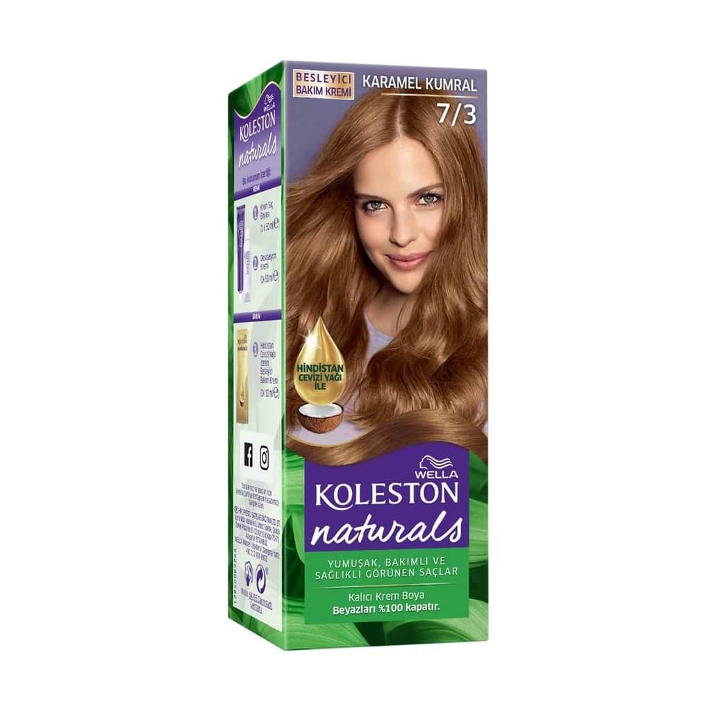Wella Koleston Naturals Hair Dye 7/3 caramel Blonde - 2