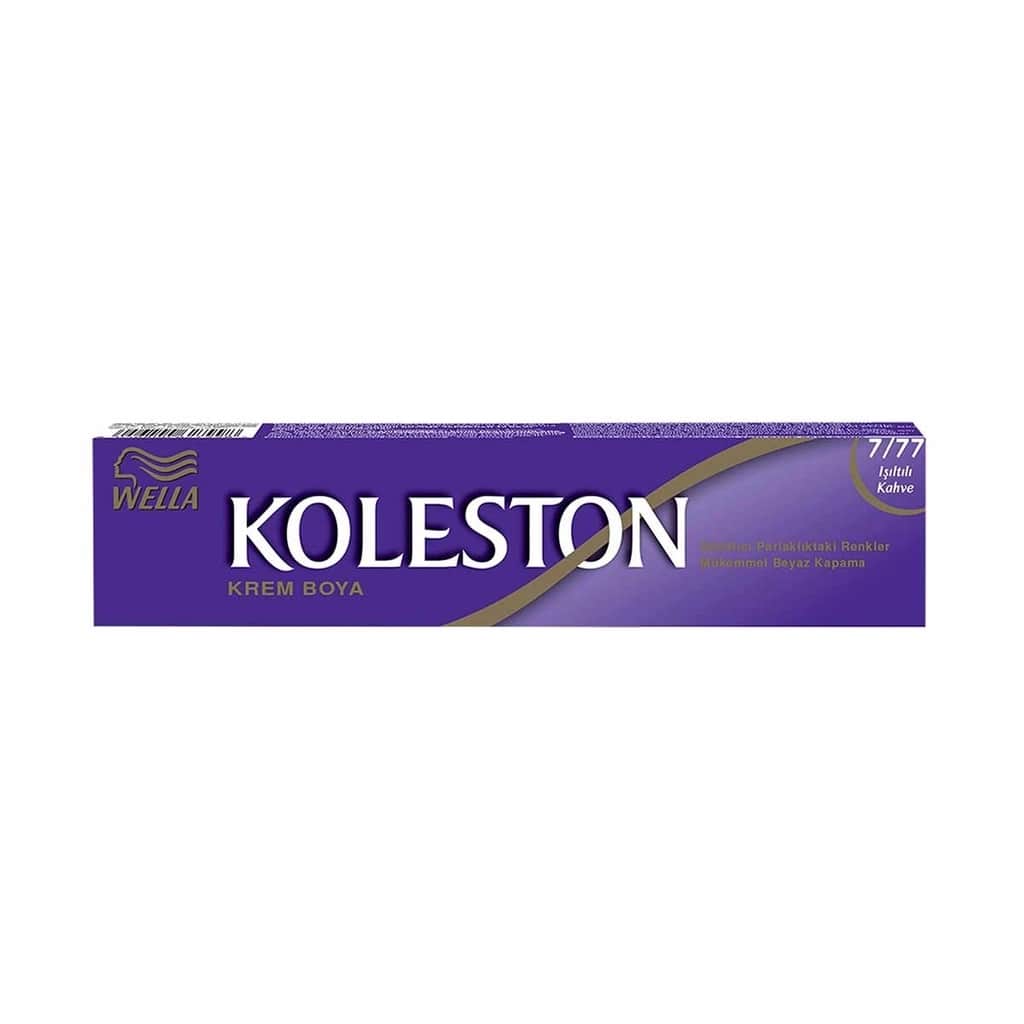 Wella Koleston Single Tube Paint 7/77 shimmering Brown - 1