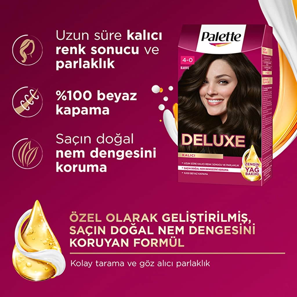 Palette Deluxe Hair Dye 4-0 brown - 3
