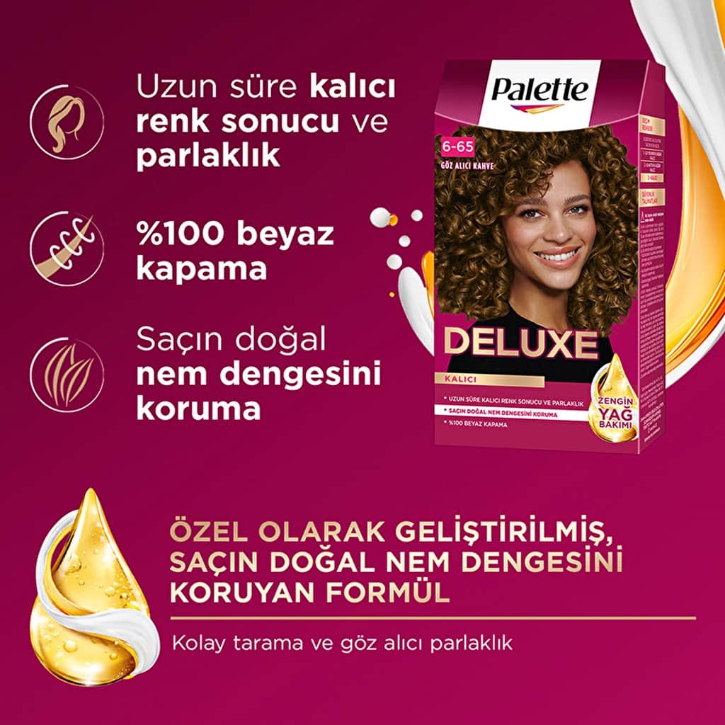 Palette Deluxe Hair Dye 6-65 glamorous Brown - 3