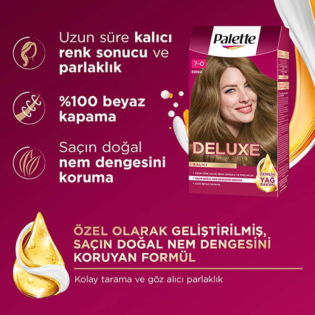 Palette Deluxe Hair Dye 7-0 blonde - 3