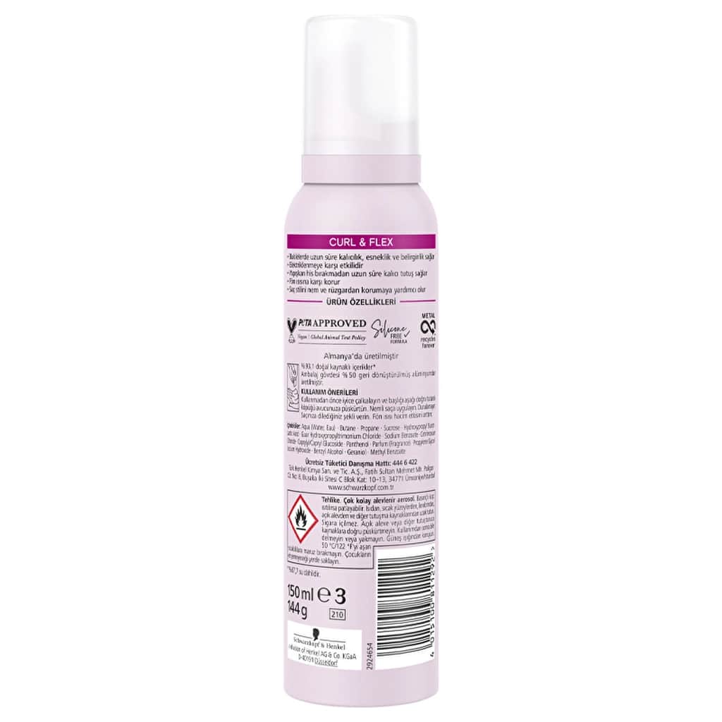 Taft Curl & Flex Hair Mousse 150 ml - 6