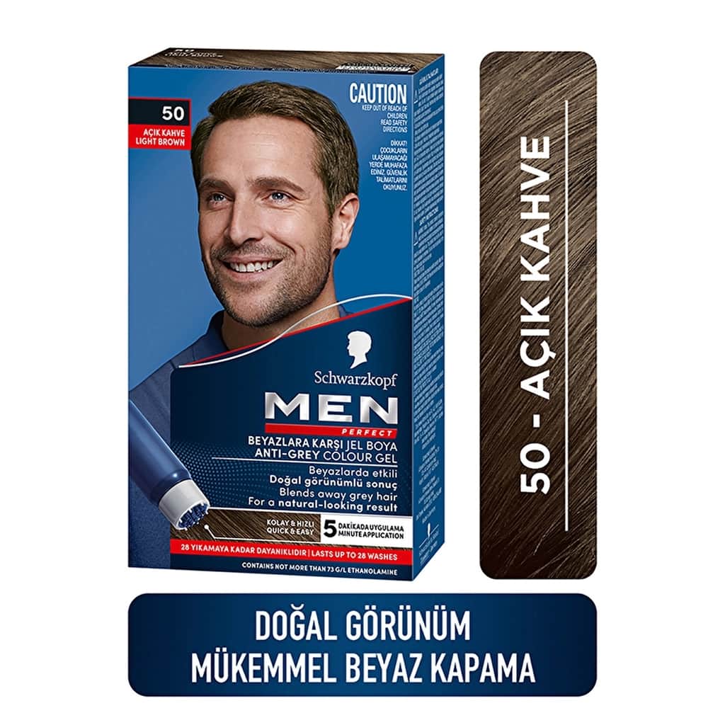 Men Perfect Hair Dye Light Brown 50 50 ml - 1