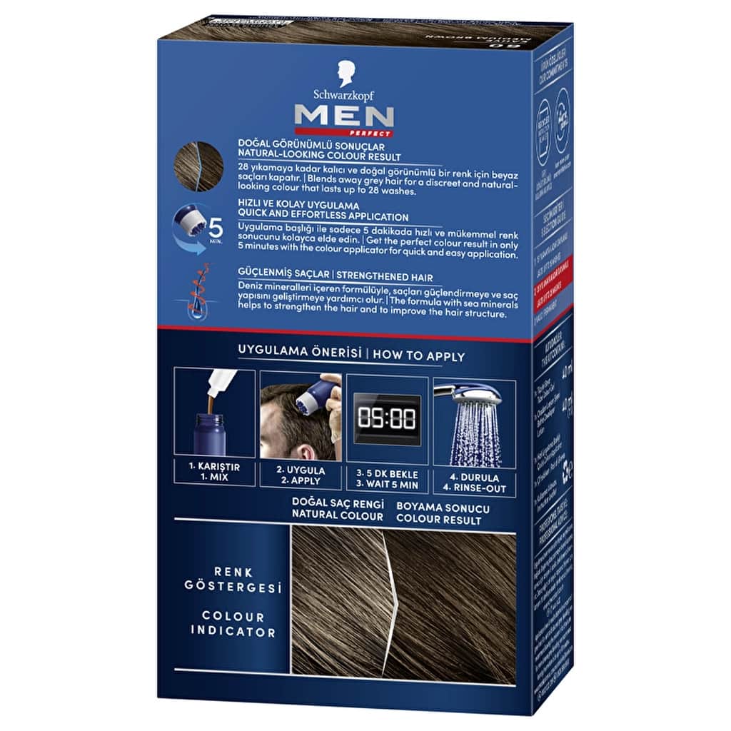 Men Perfect Hair Dye Brown 60 50 ml - 3