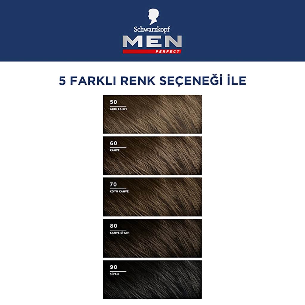 Men Perfect Hair Dye 70 dark Brown - 5