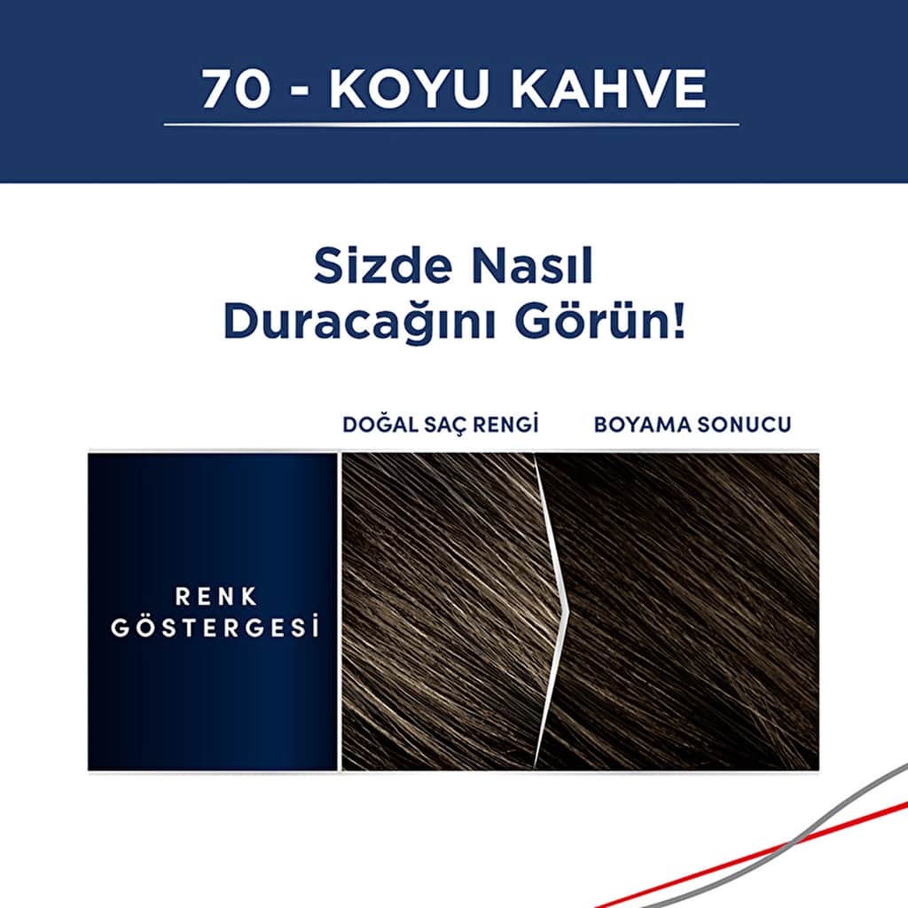 Men Perfect Hair Dye 70 dark Brown - 6