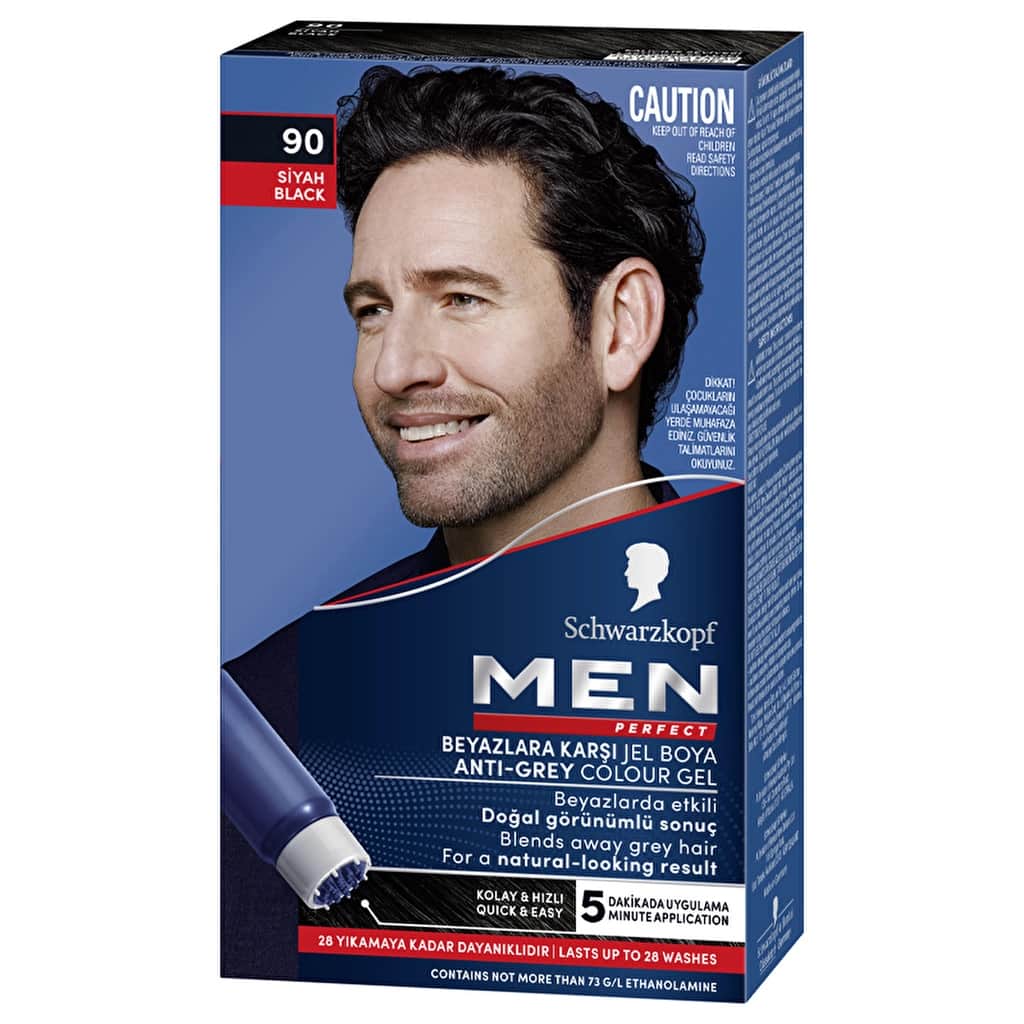 Men Perfect Hair Dye 90 black - 2