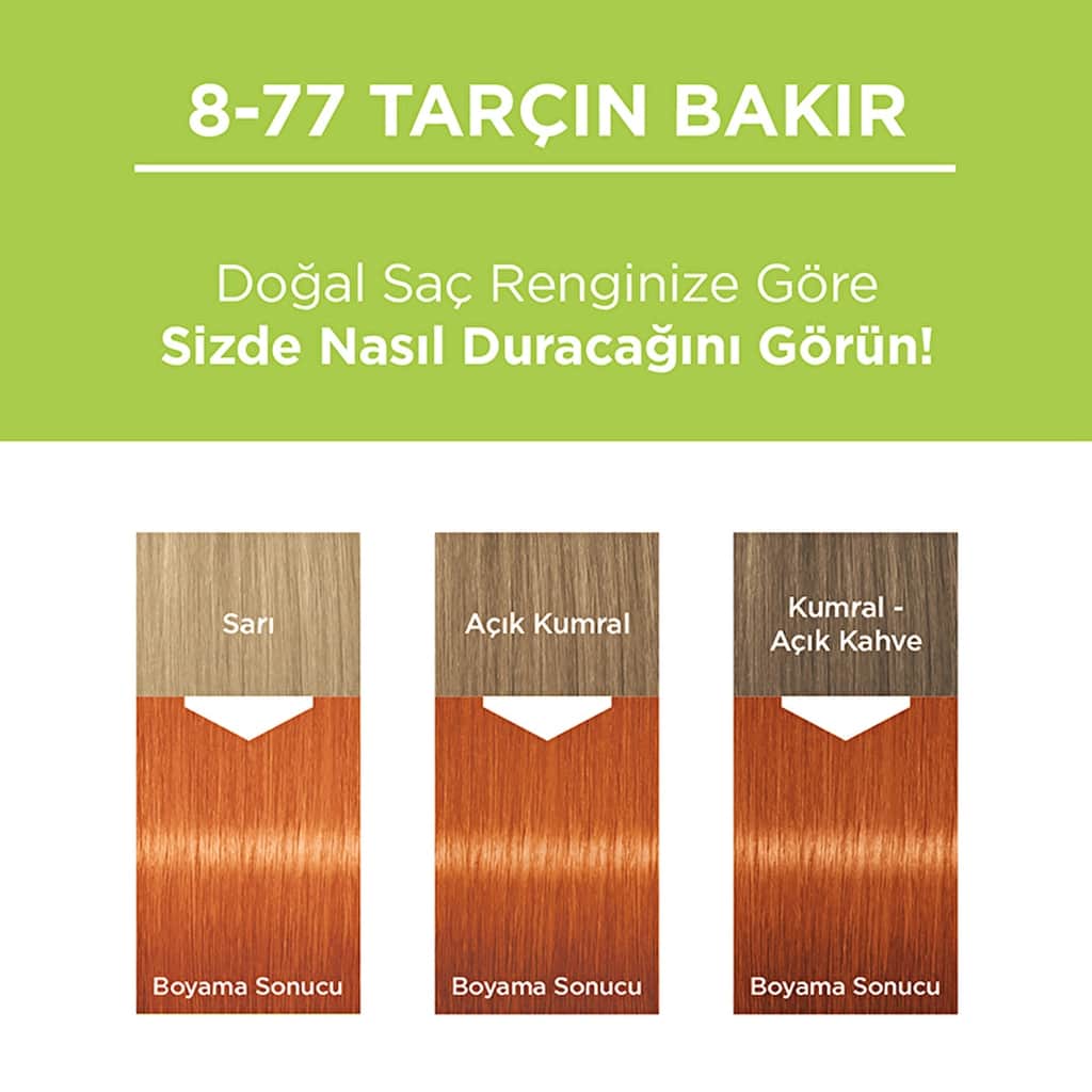 Palette Permanent Natural Colors Hair Dye 8-77 cinnamon Copper - 6
