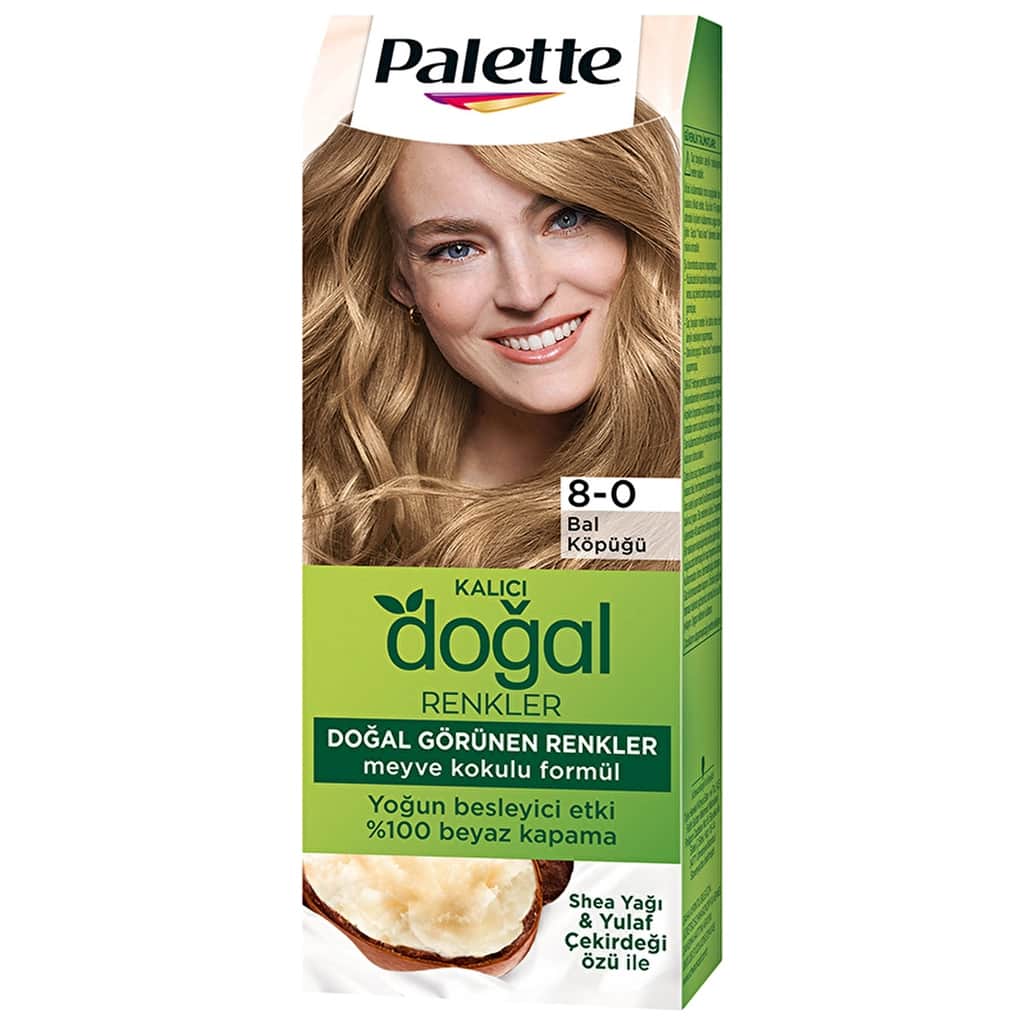 Palette Permanent Natural Colors Hair Dye 8-0 honey Foam - 2