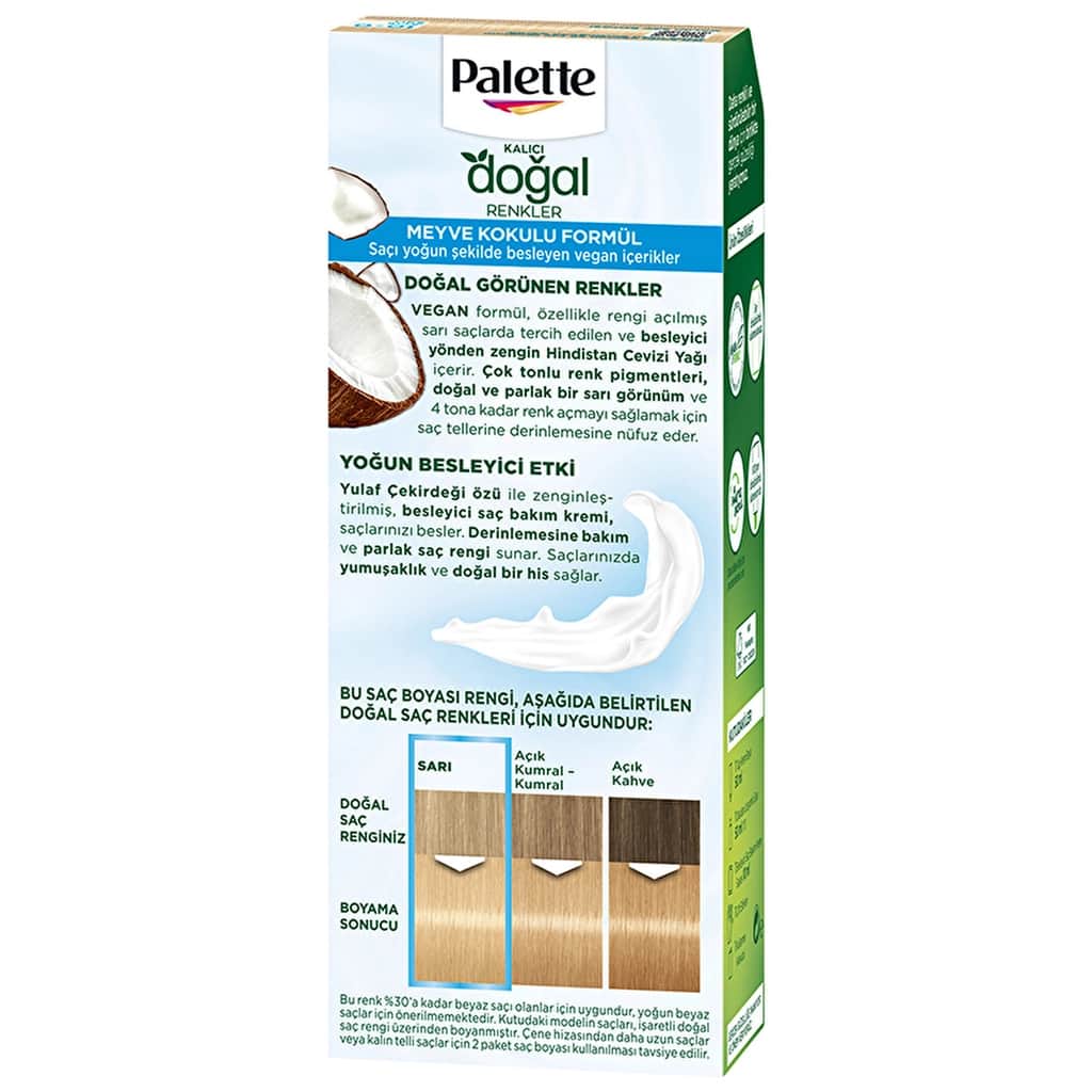 Palette Permanent Natural Colors Hair Dye 10-0 light Blonde - 3