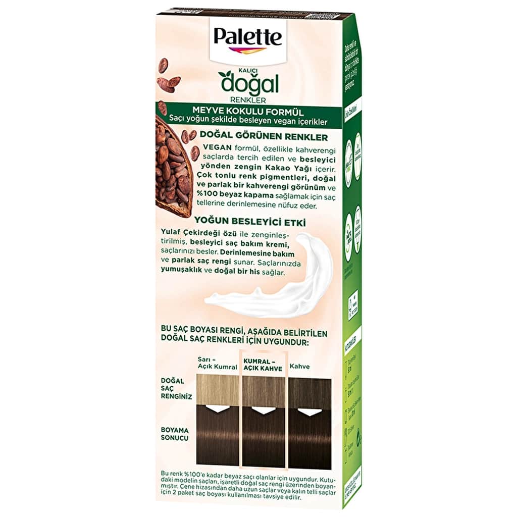 Palette Hair Dye Natural Colors Light Brown 50 ml - 3
