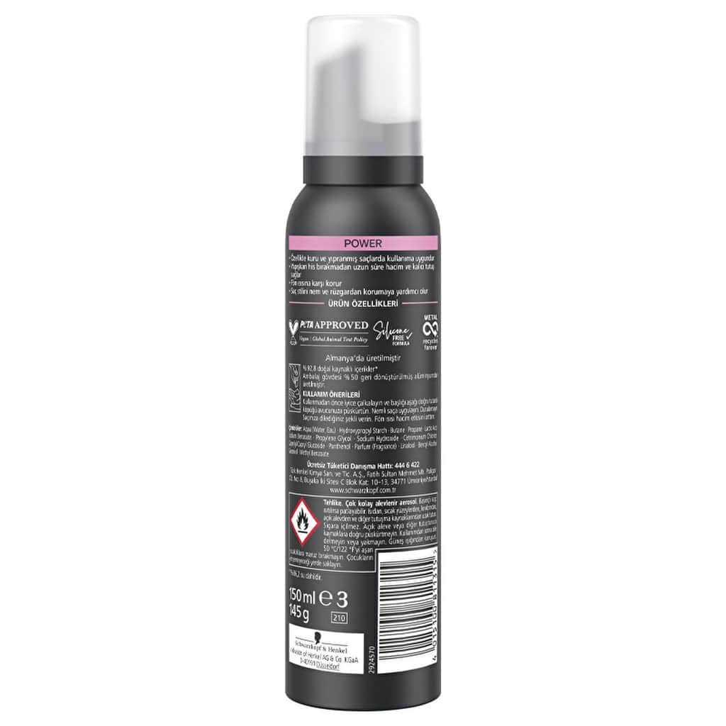 Taft Power Cashmere Hair Mousse 150 ml - 6