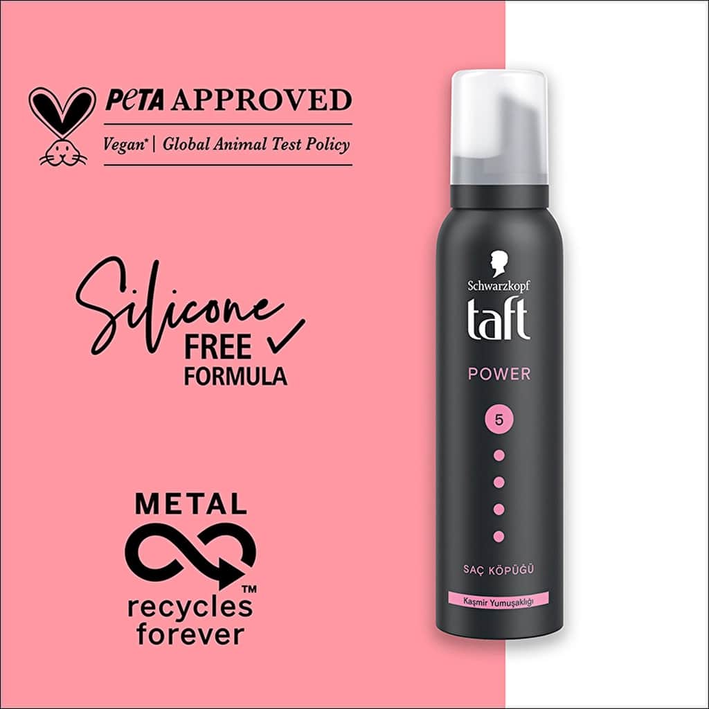 Taft Power Cashmere Hair Mousse 150 ml - 4