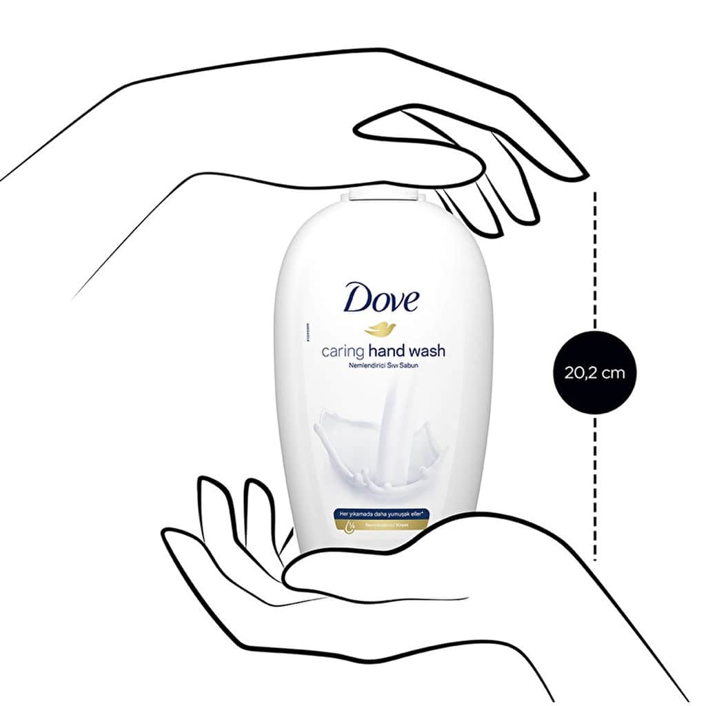 Dove Deeply Caring Liquid Soap 450ml - Moisturizing Cream Formula - 4