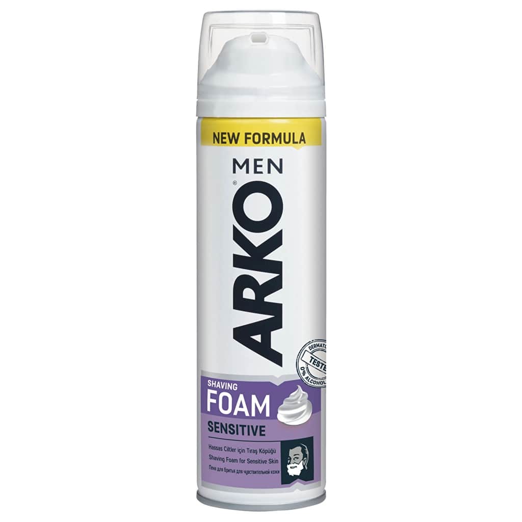 Arko Men Sensitive Shaving Foam 200ml - Aloe Vera & Lavender - 1