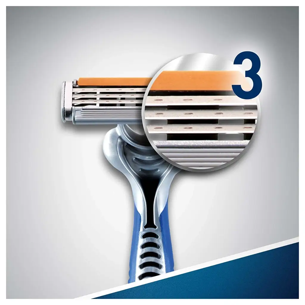 Gillette Blue3 Disposable Razor 3-Pack - 4