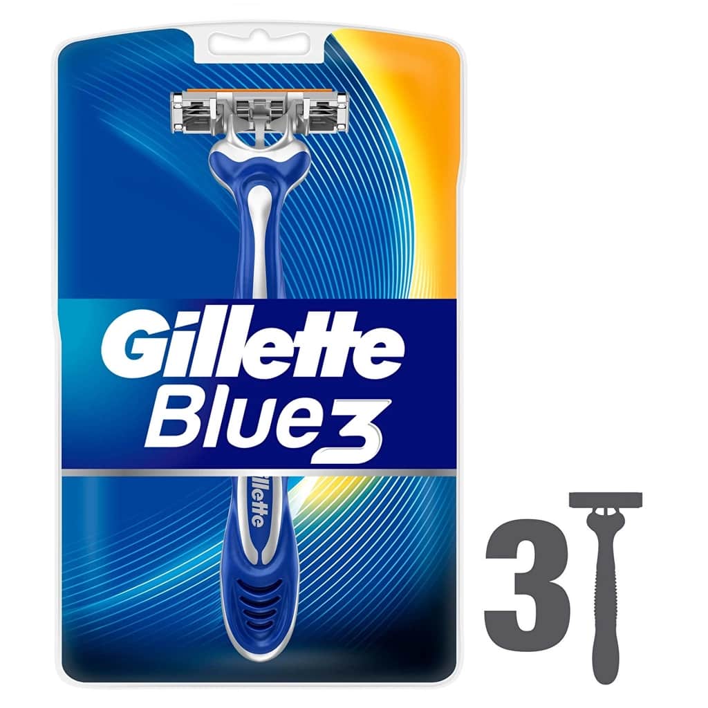Gillette Blue3 Disposable Razor 3-Pack - 2