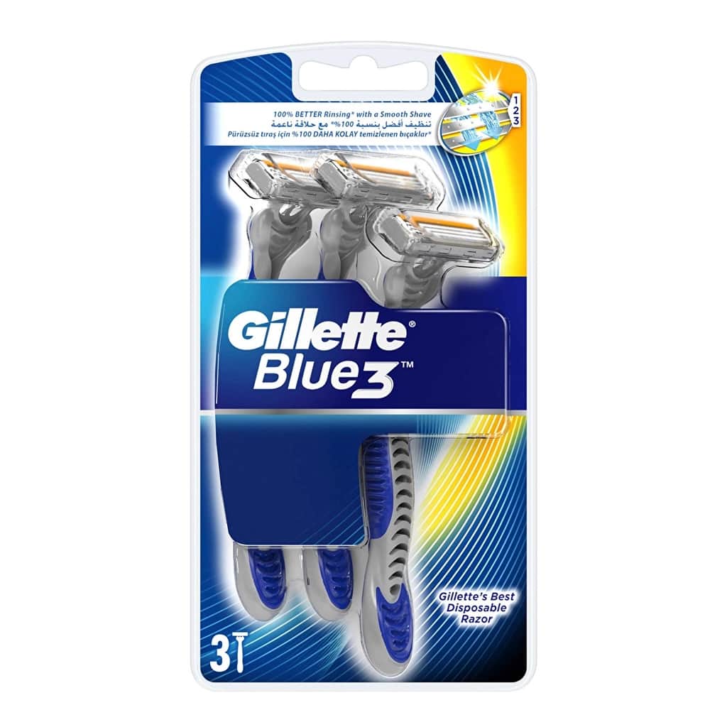 Gillette Blue3 Disposable Razor 3-Pack - 1