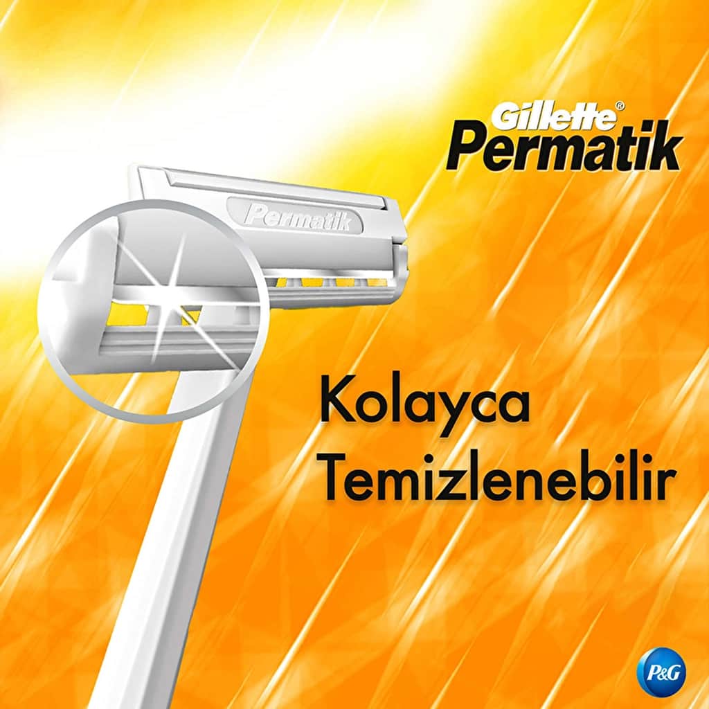 Gillette Permatik 1 disposable Razor 10 pack - 4
