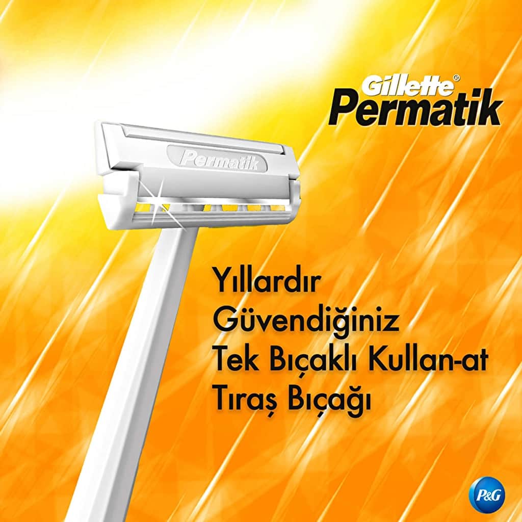 Gillette Permatik 1 disposable Razor 10 pack - 2